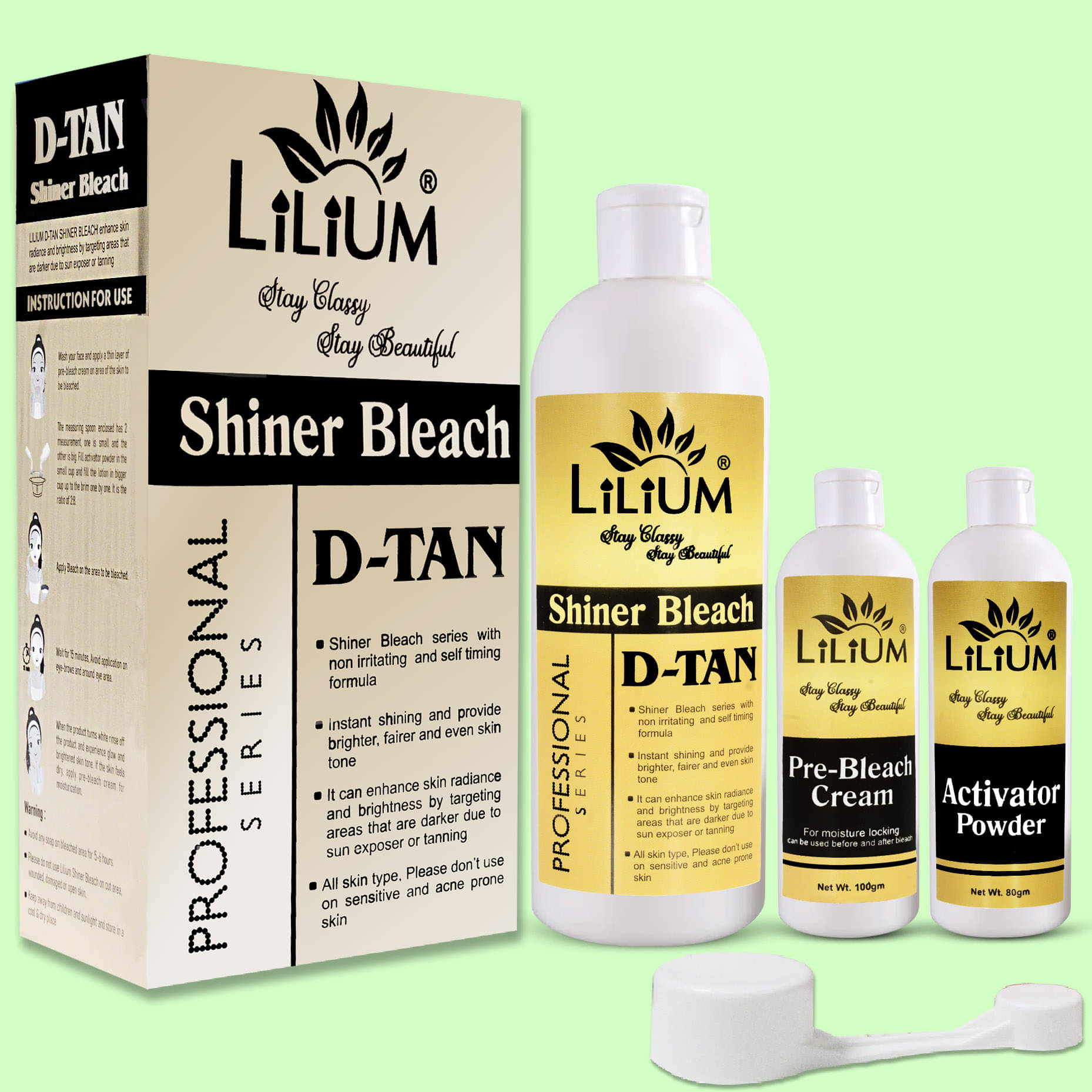     			Lilium Bleach cream 3 Times Use Facial Kit For All Skin Type Aloe Vera 1 ( Pack of 1 )
