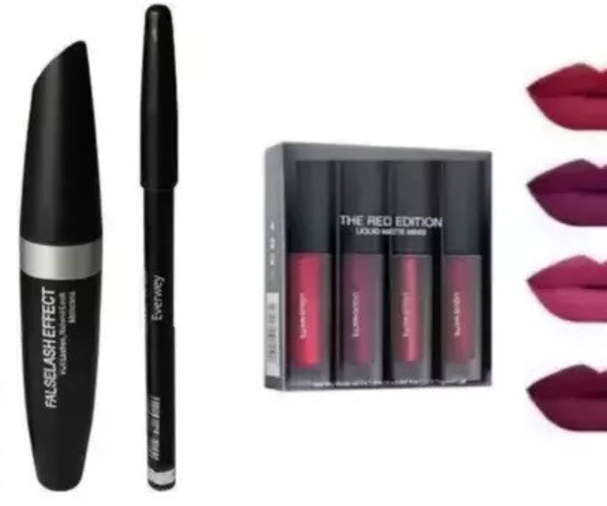     			Mixonshun Makeup Kit ( Mascara::lipstick::eyeliner::eyebrow pencile )