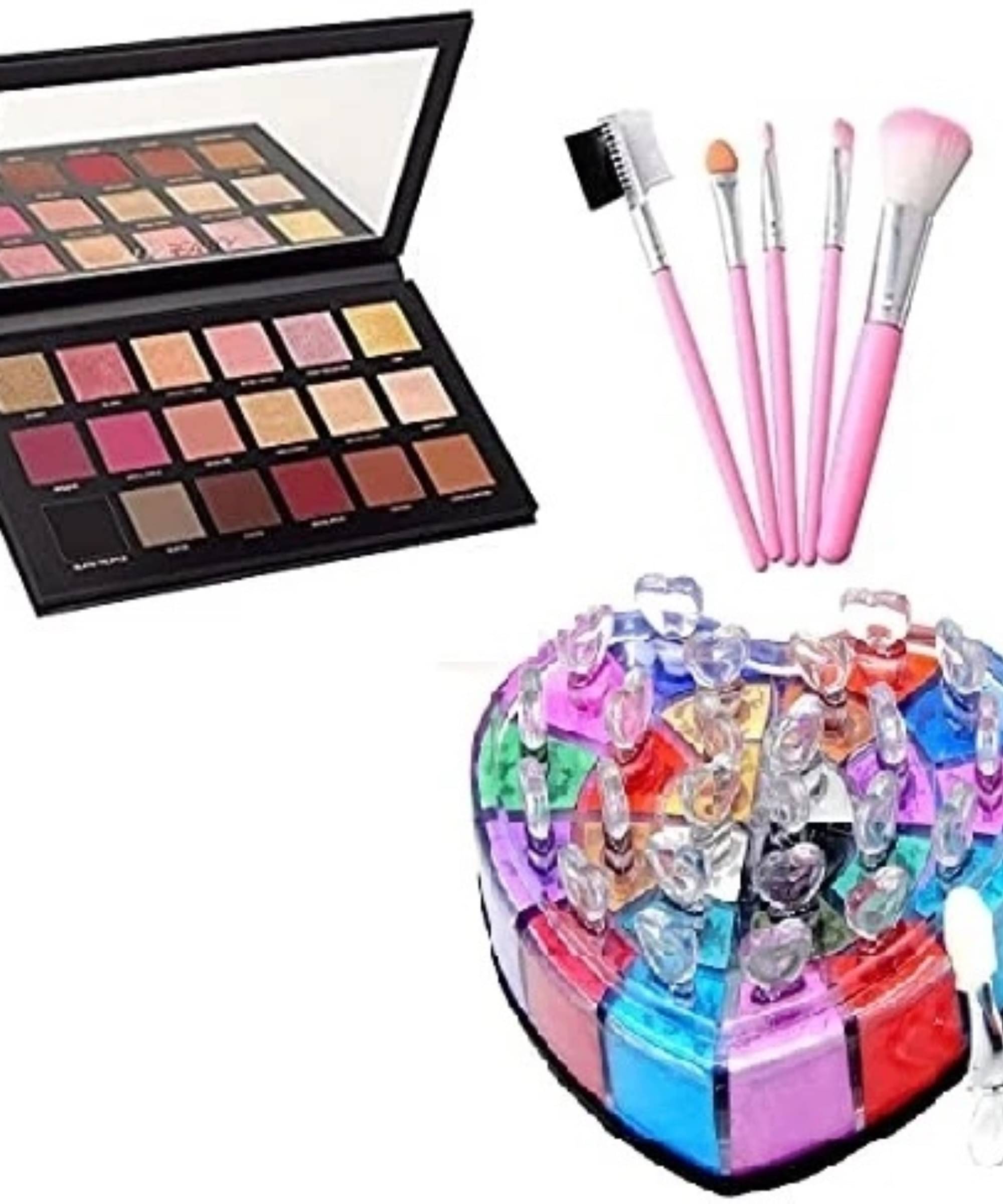     			Mixonshun Makeup Kit ( eyeshadow::eye shimmer::makeup brush )