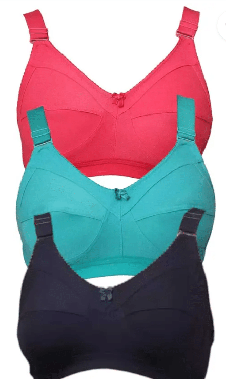 Narsingha Dreams Pack of 3 Cotton Blend Non Padded Everyday Bra For Women ( Multicolor2 ) Narsingha Dreams Pack of 3 Cotton Blend Non Padded Everyday Bra For Women ( Multicolor2 )