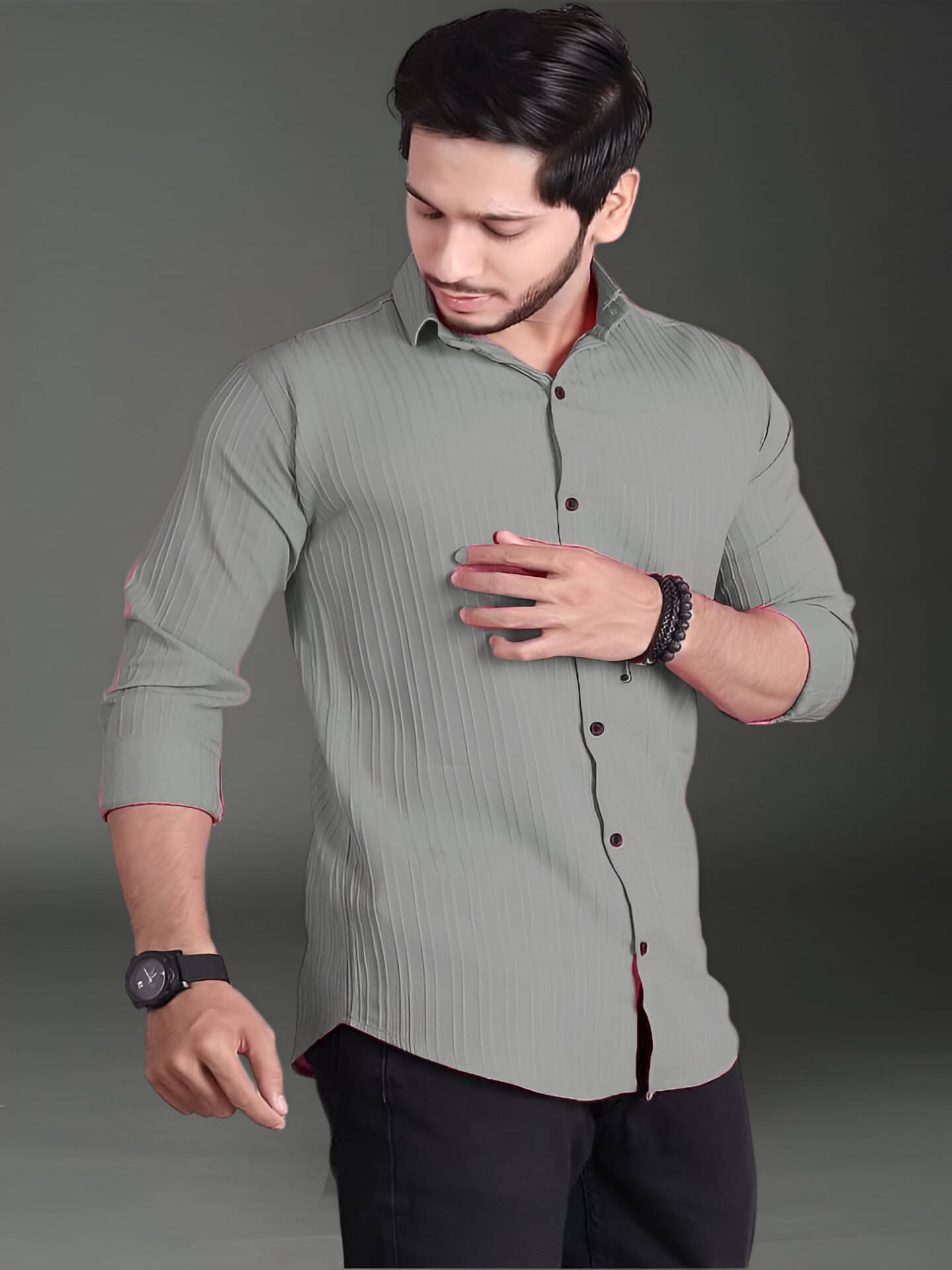 OQUENT Poly Cotton Regular Fit Self Design Full Sleeves Men's Casual Shirt - Sea Green ( Pack of 1 ) OQUENT Poly Cotton Regular Fit Self Design Full Sleeves Men's Casual Shirt - Sea Green ( Pack of 1 )