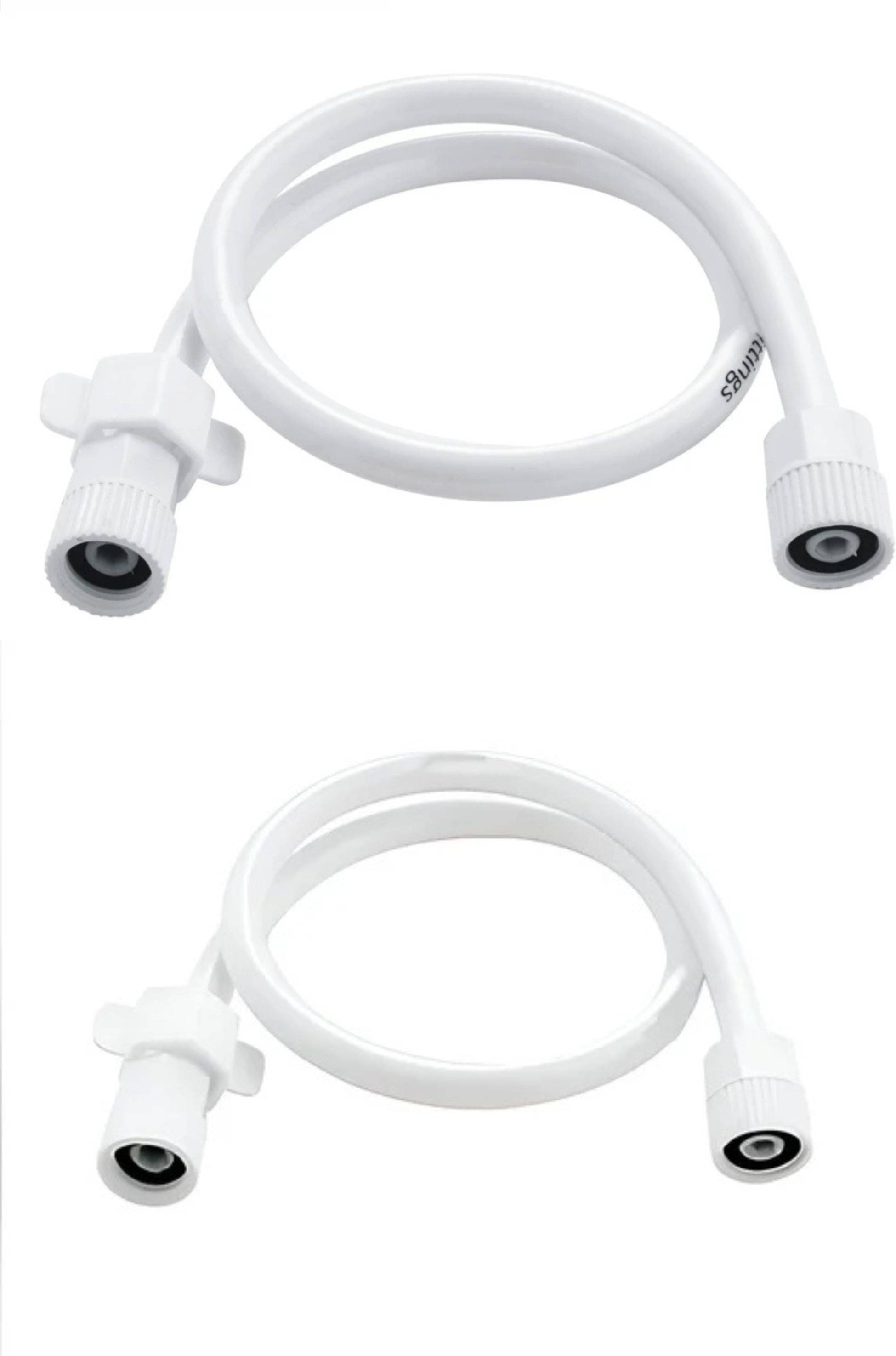     			PTMT Connection Pipe 24 Inch (Hot & Cold) with Key – Pack of 2 | Flexible Connector for Basin, Geyser & Toilet Fittings