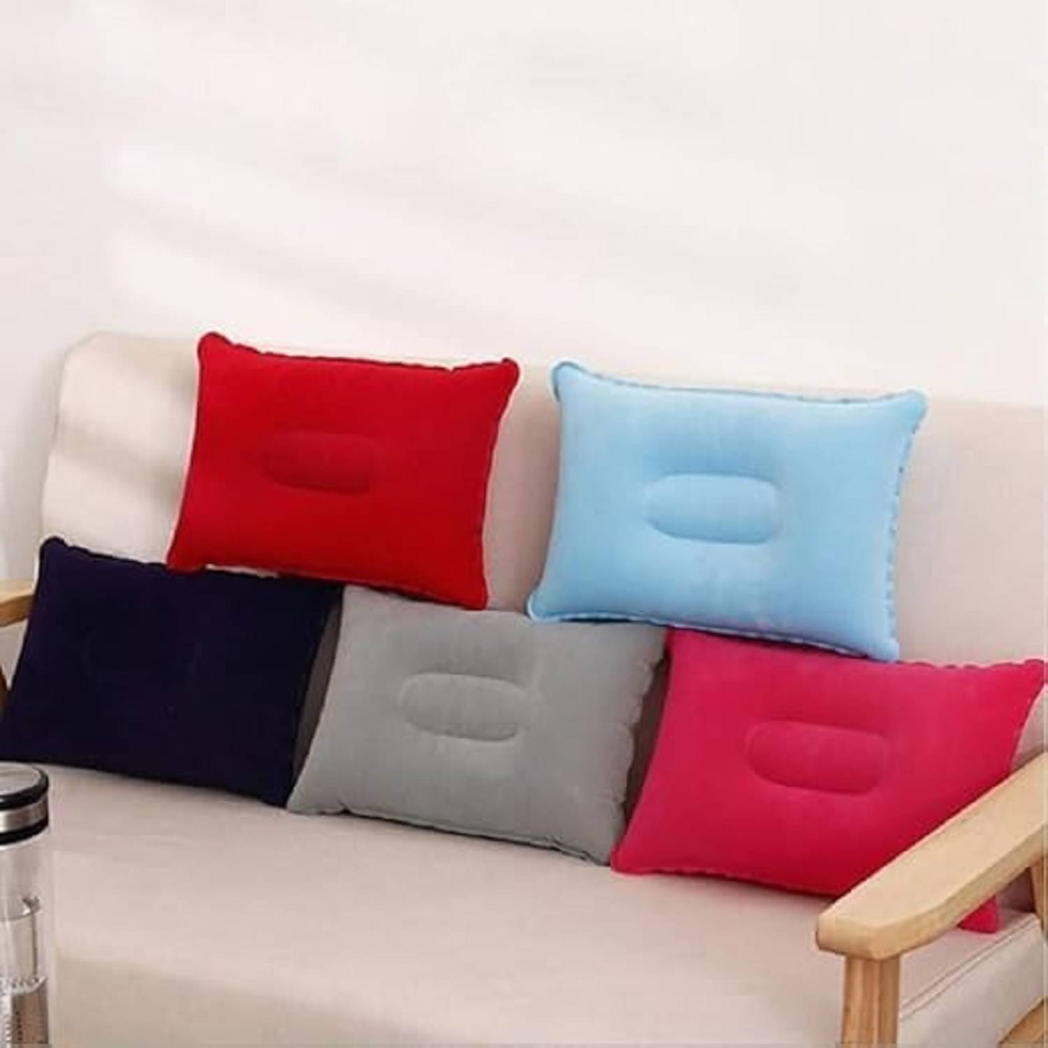    			PVC Travel Camping Pillow for Home Bedroom Travels Camping Indoor Outdoor Soft Pillow Washable, Suitable Pillow