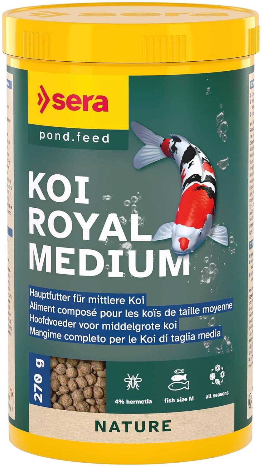     			Sera Koi Royal Medium Fish Food, 1000ml/230GM IMPORTED FROM GERMANY