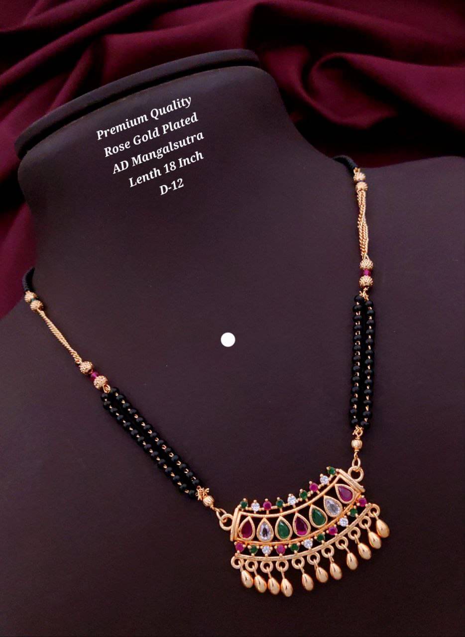 Shivay Fashion Rose Gold Mangalsutra ( Pack of 1 ) Shivay Fashion Rose Gold Mangalsutra ( Pack of 1 )