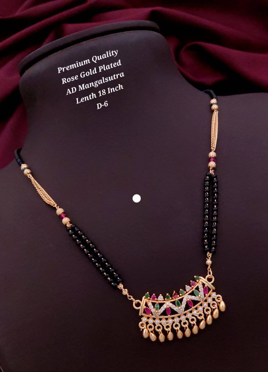 Shivay Fashion Rose Gold Mangalsutra ( Pack of 1 )     			Shivay Fashion Rose Gold Mangalsutra ( Pack of 1 )