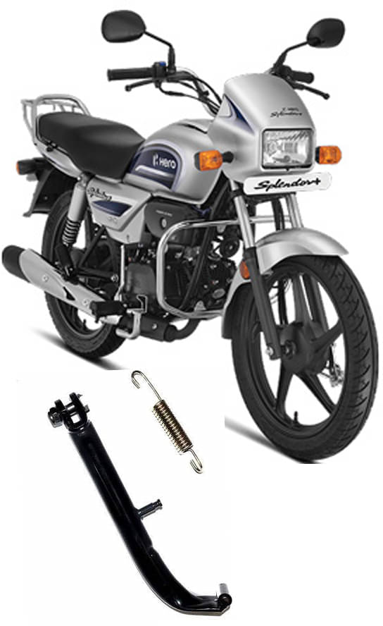     			Side Stand with Spring Compatible with Hero Splendor Plus Pack  of 1