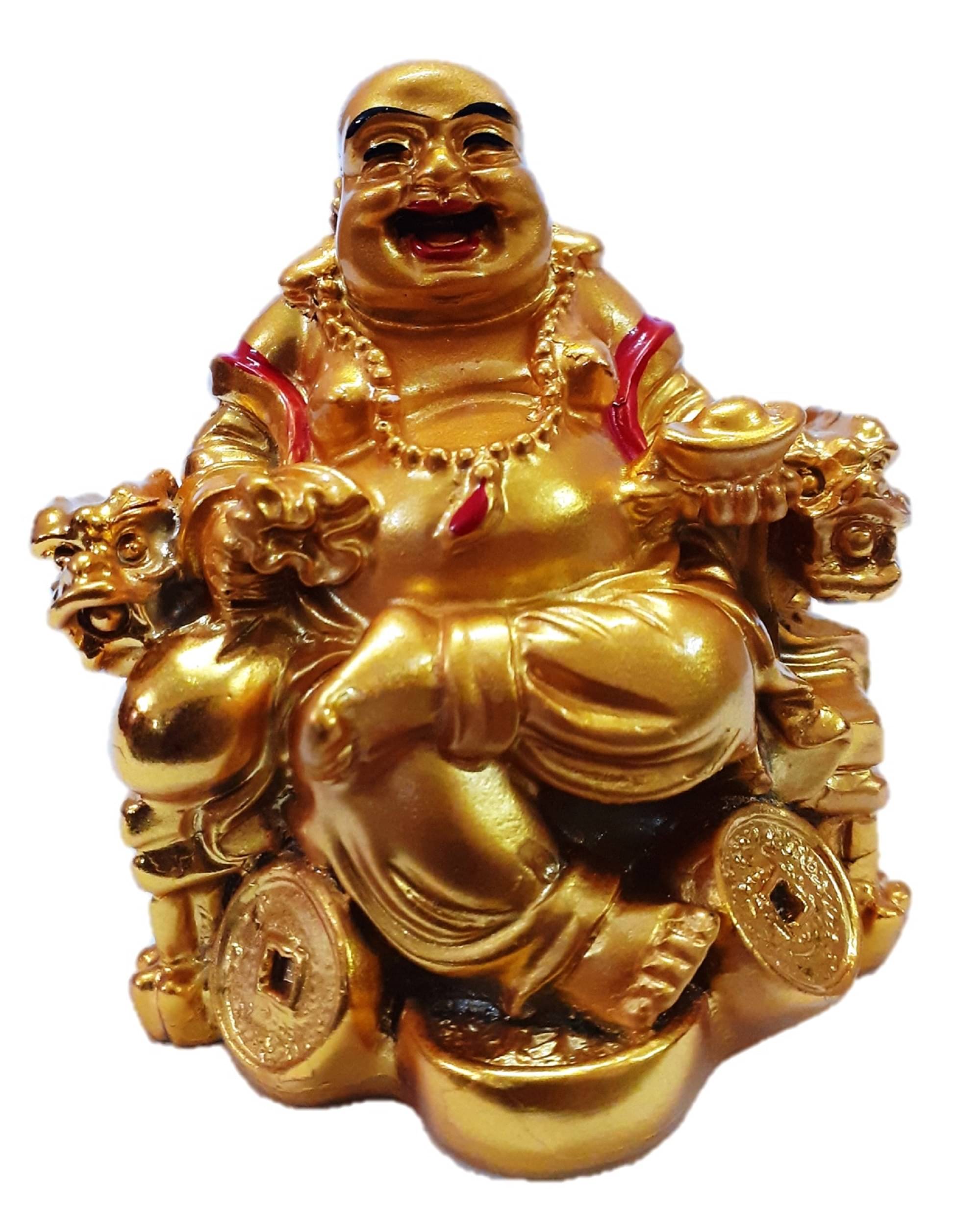     			Spreading SmilesResting Buddha Showpiece5Pack of 4