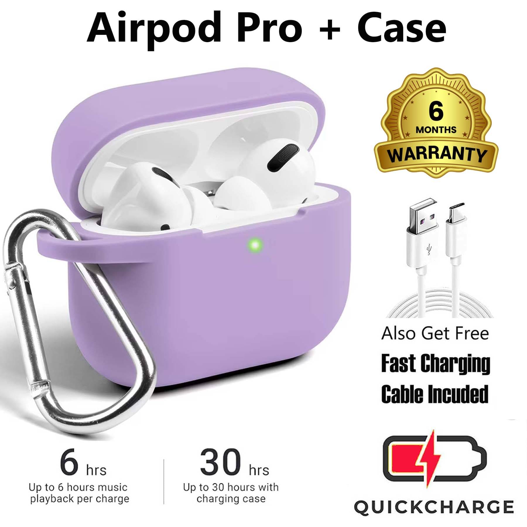    			U7 True Wireless Airbuds Fast Charging, 3D Sound, Ultra Low Latency with Upto 30 hours of Playback