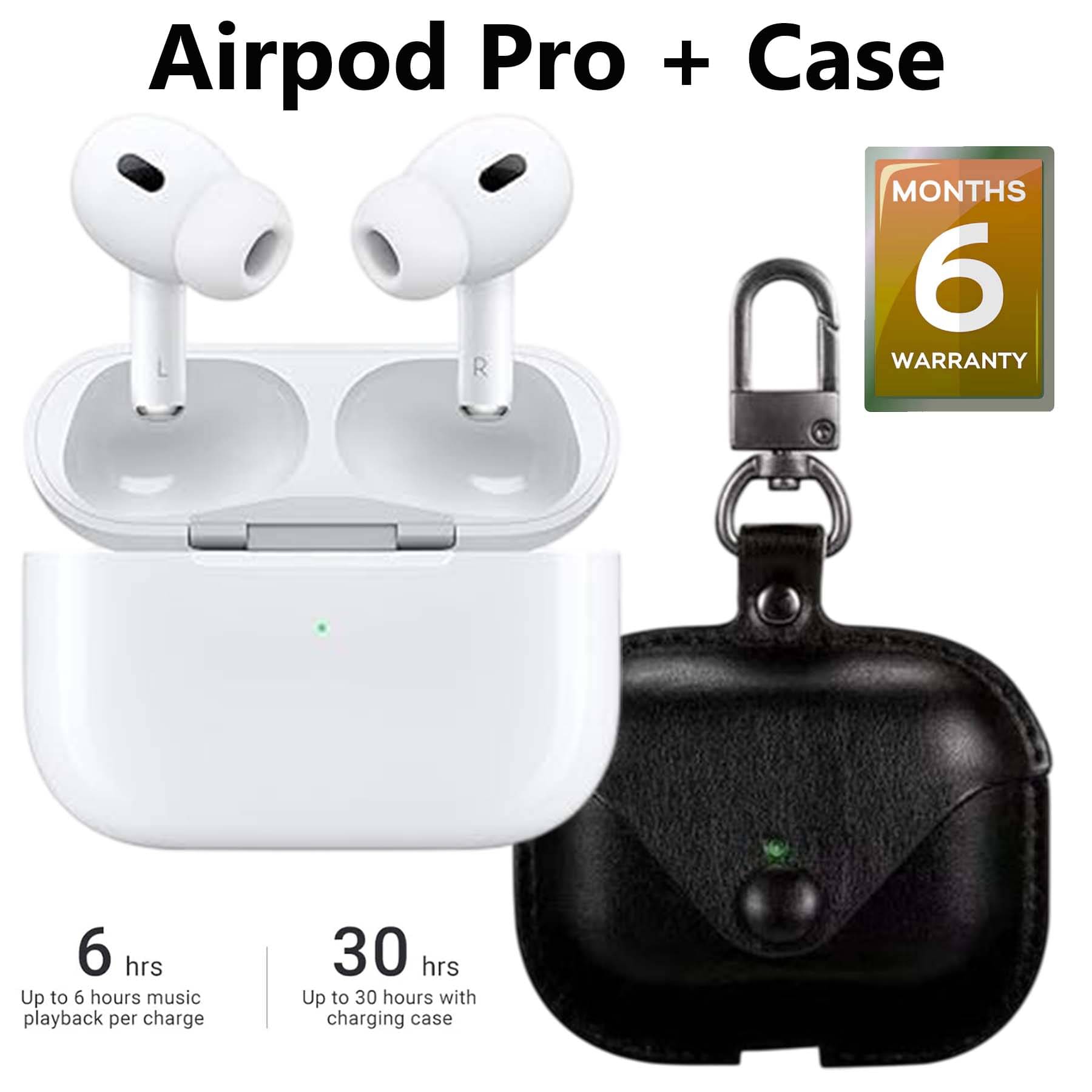     			U7 True Wireless Bluetooth Airbuds + Case with 30 hours of Playback and Deep Bass, Crystal Clear Call