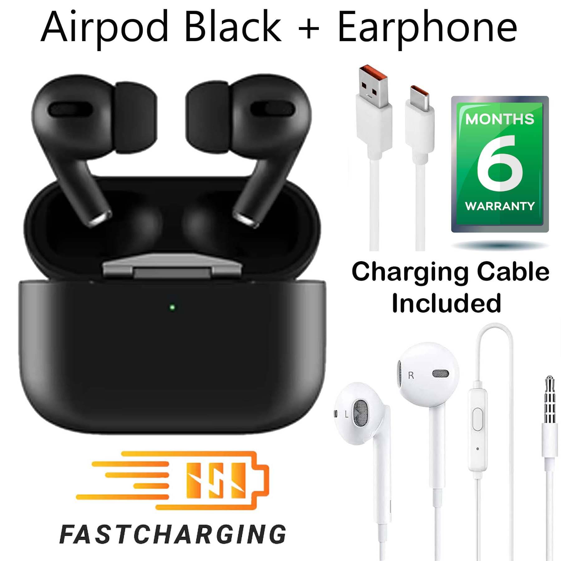     			U7 True Wireless Bluetooth Earbuds with Wired Earphone, Fast Charging, 3D Sound, Ultra Low Latency for Gaming