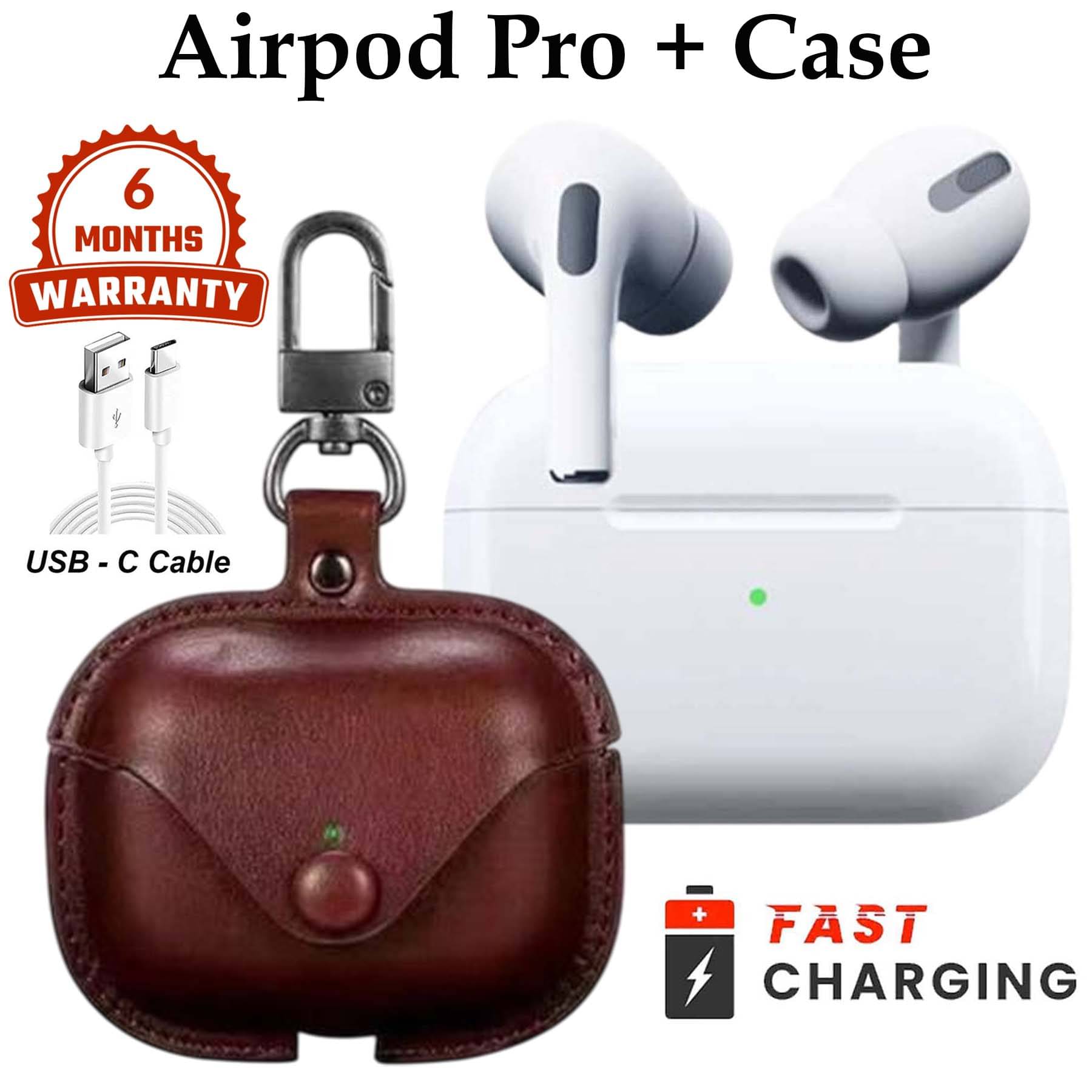     			U7 True Wireless Bluetooth Headphone with Protective Case, 30 hours of Playback and Deep Bass, Fast Charging, 3D Sound, Low Latency