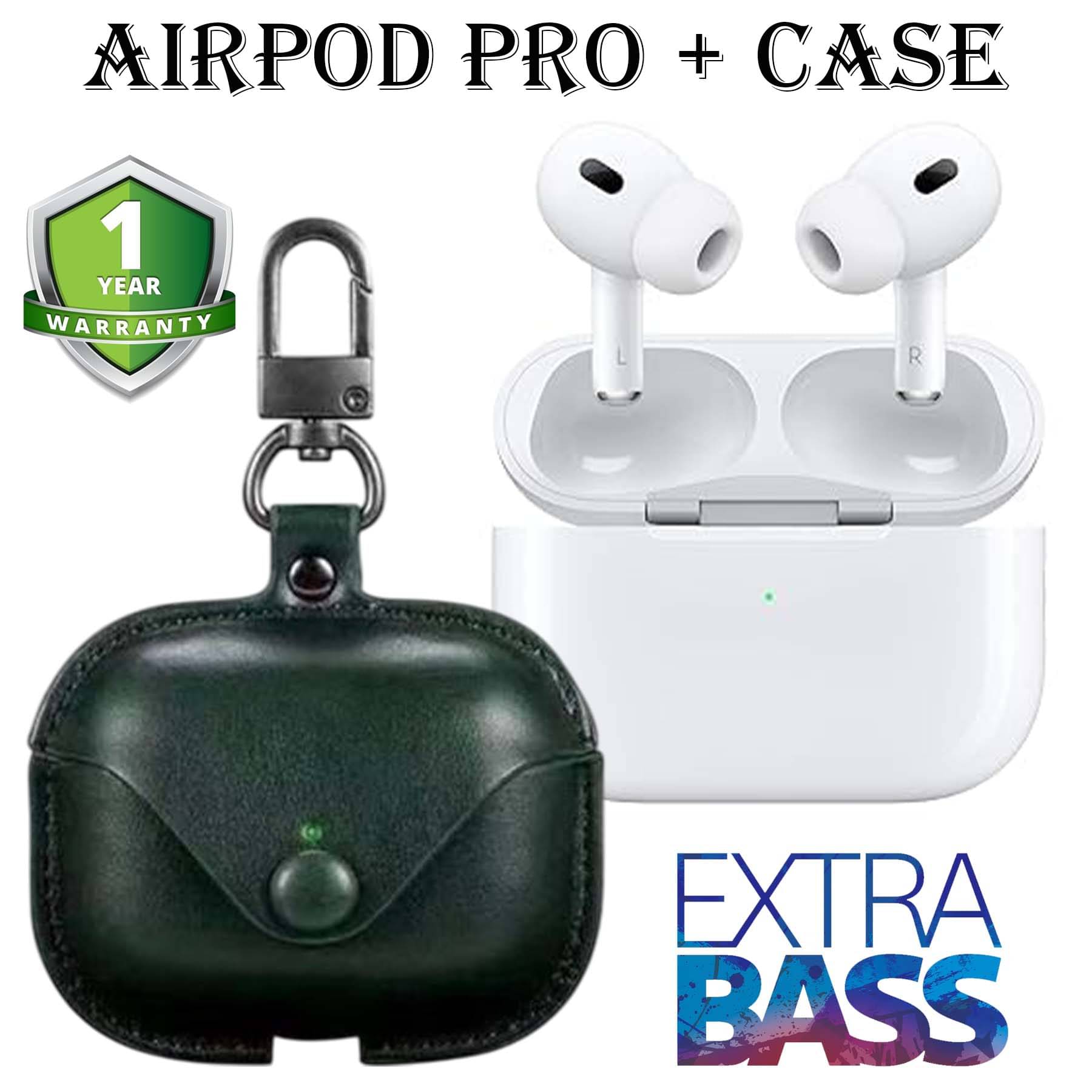     			U7 Truw Wireless Bluetooth Headphone + Case with 30 hours of Playback and Deep Bass, Fast Charging, 3D Sound, Ultra Low Latency