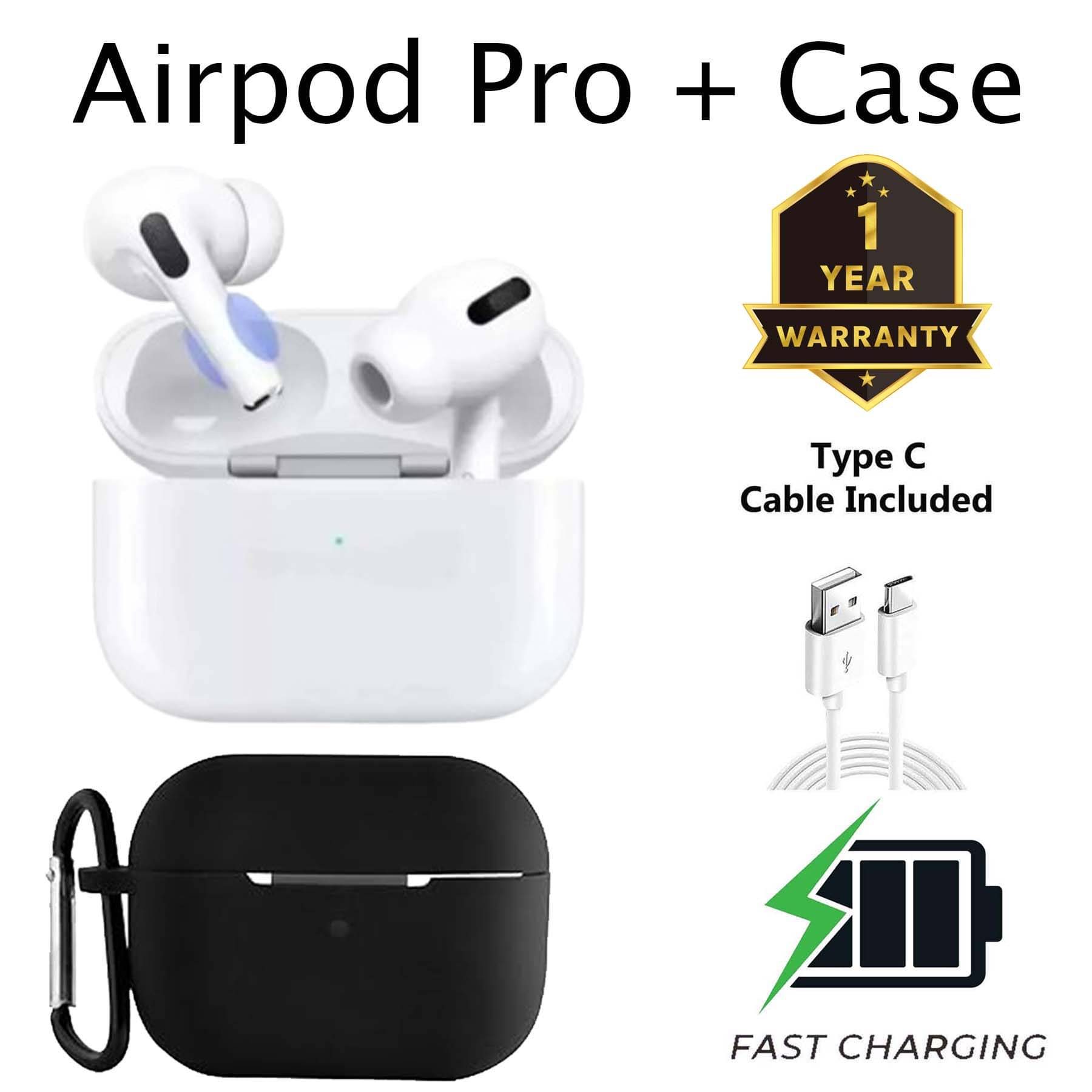     			U7 Tws Airbuds with Fast Charging, 3D Sound, Ultra Low Latency & Upto 30 Hr of Playtime