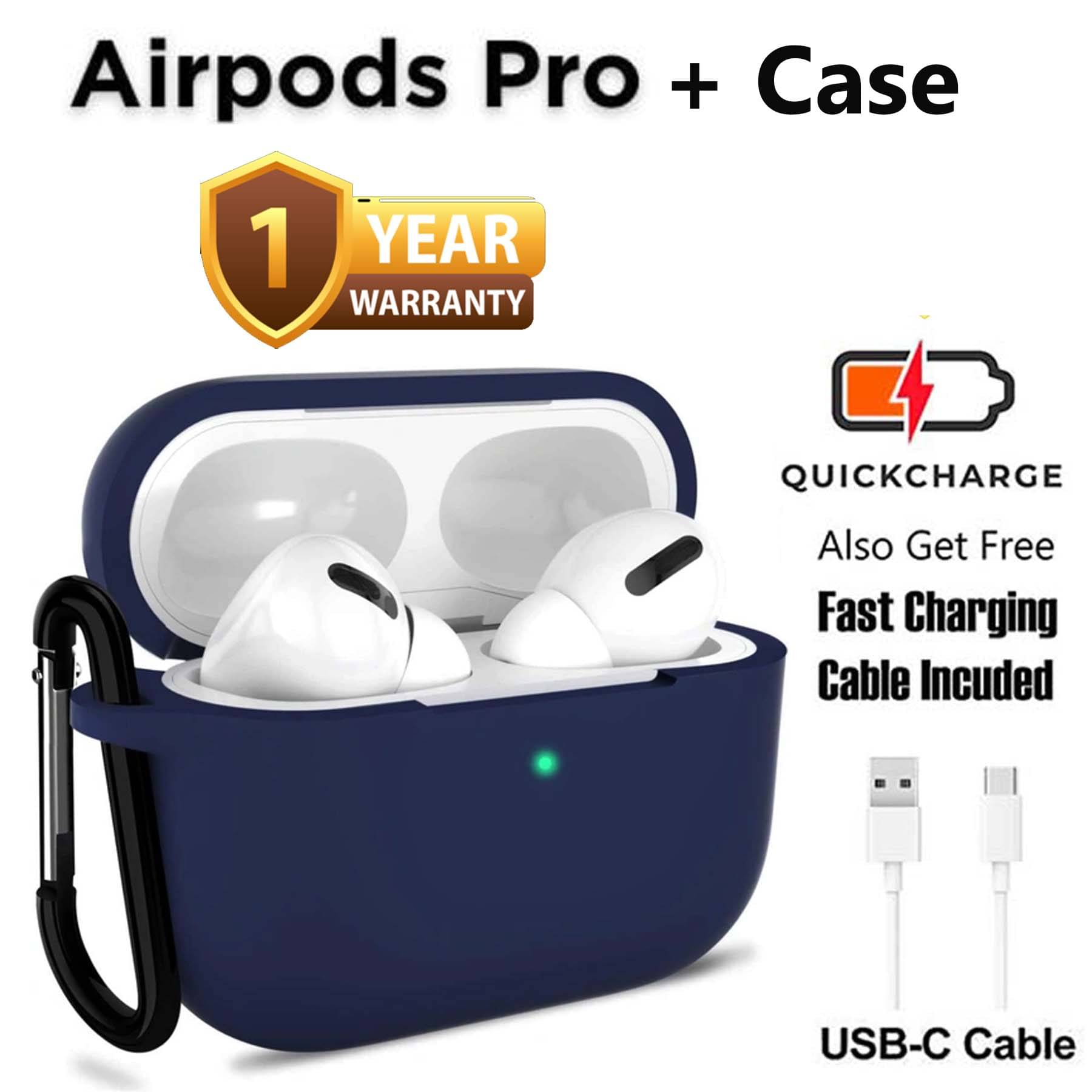    			U7 Tws Bluetooth Airbuds, True Wireless Earbuds, Fast Charging, Deep Basss & 3D Sound, Ultra Low Latency