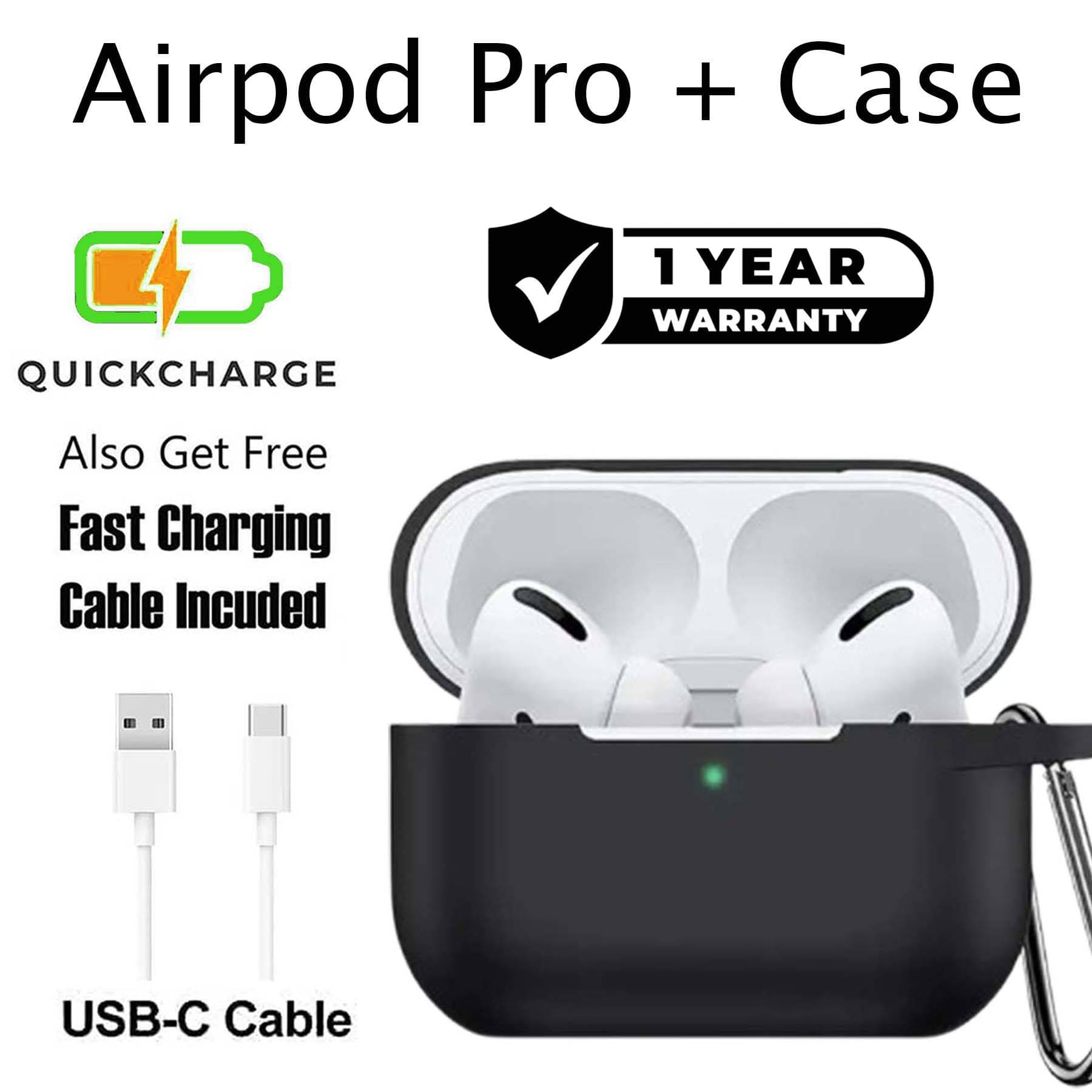     			U7 Tws Buetooth Headphone with Case, Upto 30Hr Playtime Fast Charging, Dual Pairing & Deep Bass