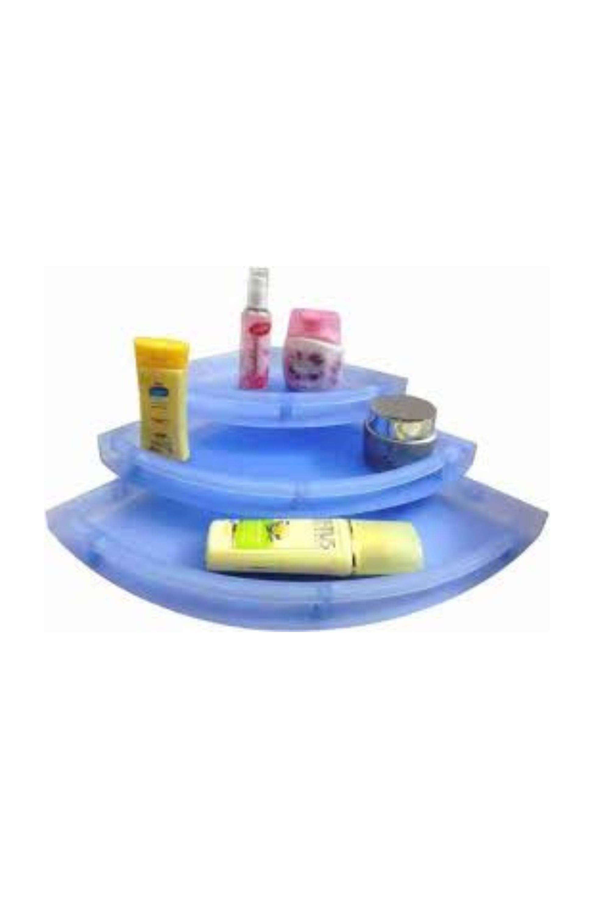     			Unbreakable Corner Shelf Set – 3 Pcs | PP Material | Multi-Colour (Random Colours)