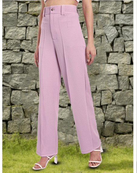     			Unicus Apparel Pack of 1 Polyester Regular Women's Casual Pants ( Pink )