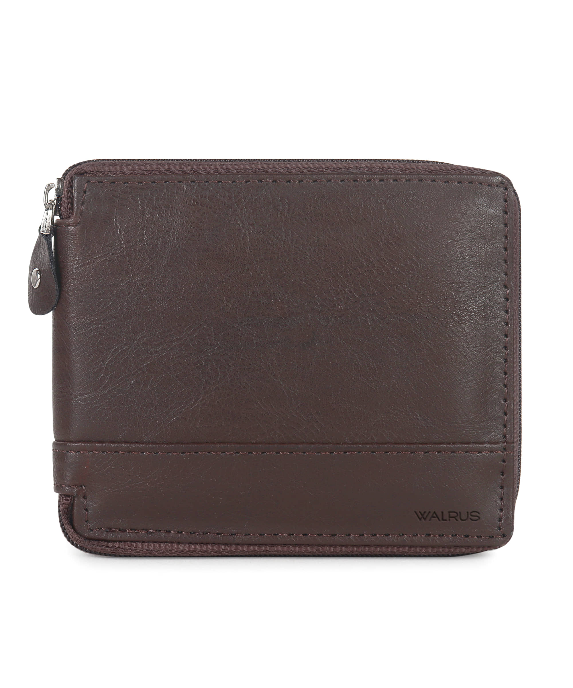 Walrus Faux Leather Solid Men's Two Fold Wallet With 4 Slots For Card ( Brown , Pack of 1 ) - Handbags | Buy online on ZillyBuy
