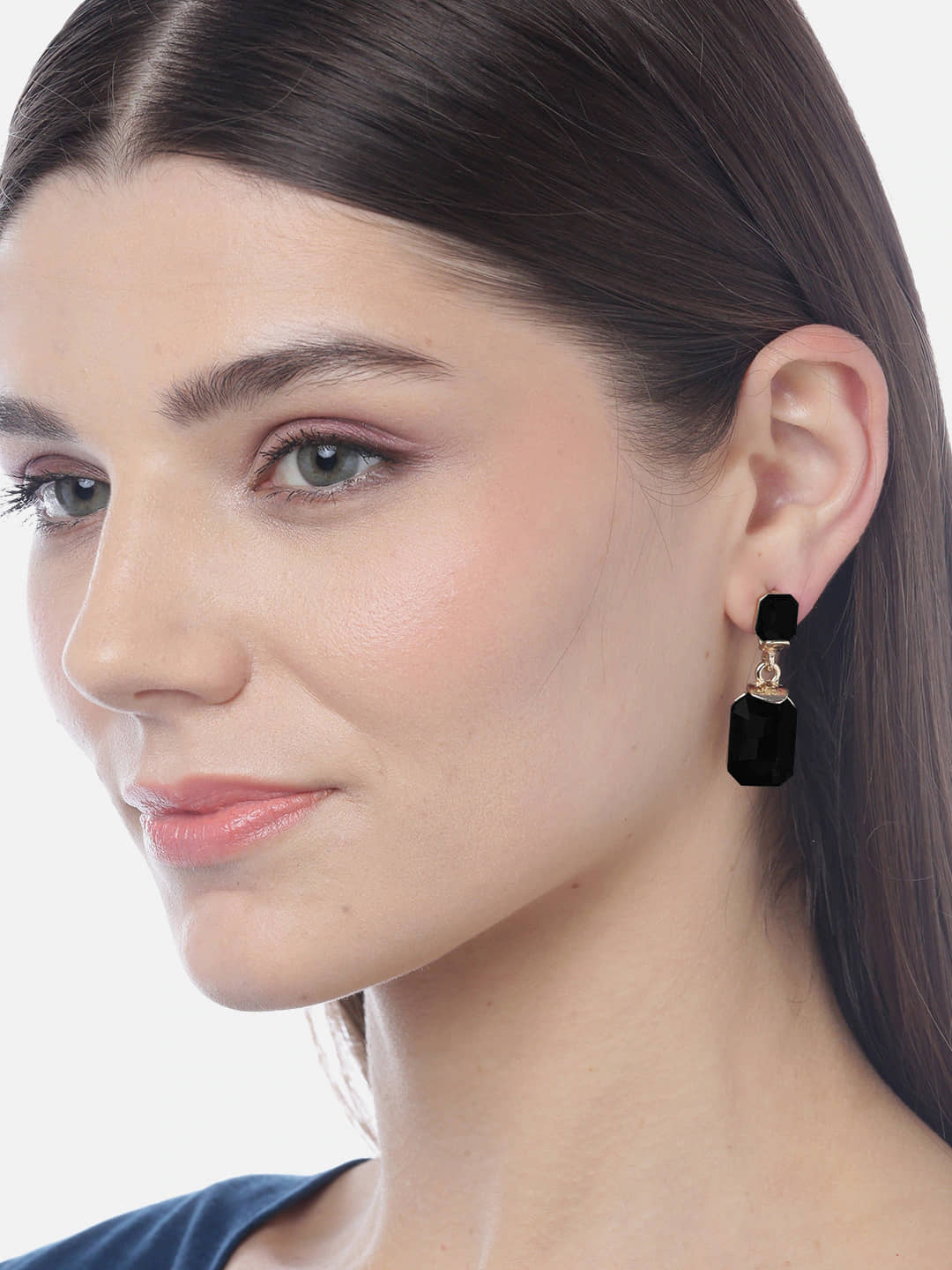 YOUBELLA Black Danglers Earrings ( Pack of 1 ) - Earrings | Buy online on ZillyBuy