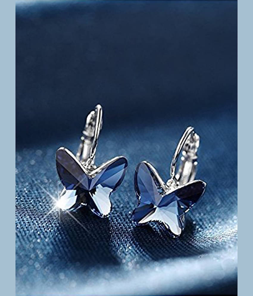 YOUBELLA Blue Danglers Earrings ( Pack of 1 )