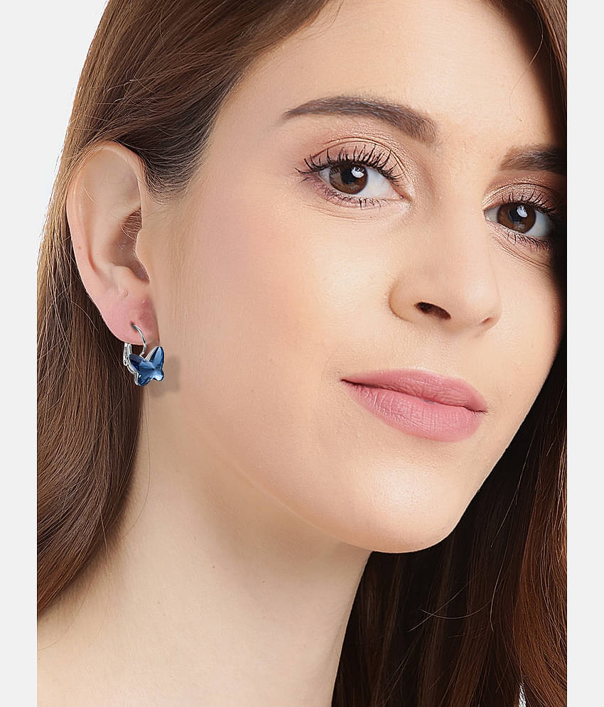 YOUBELLA Blue Danglers Earrings ( Pack of 1 )