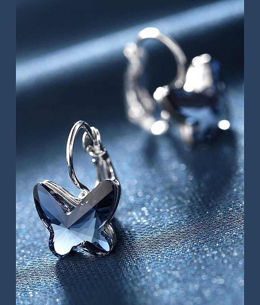 YOUBELLA Blue Danglers Earrings ( Pack of 1 )