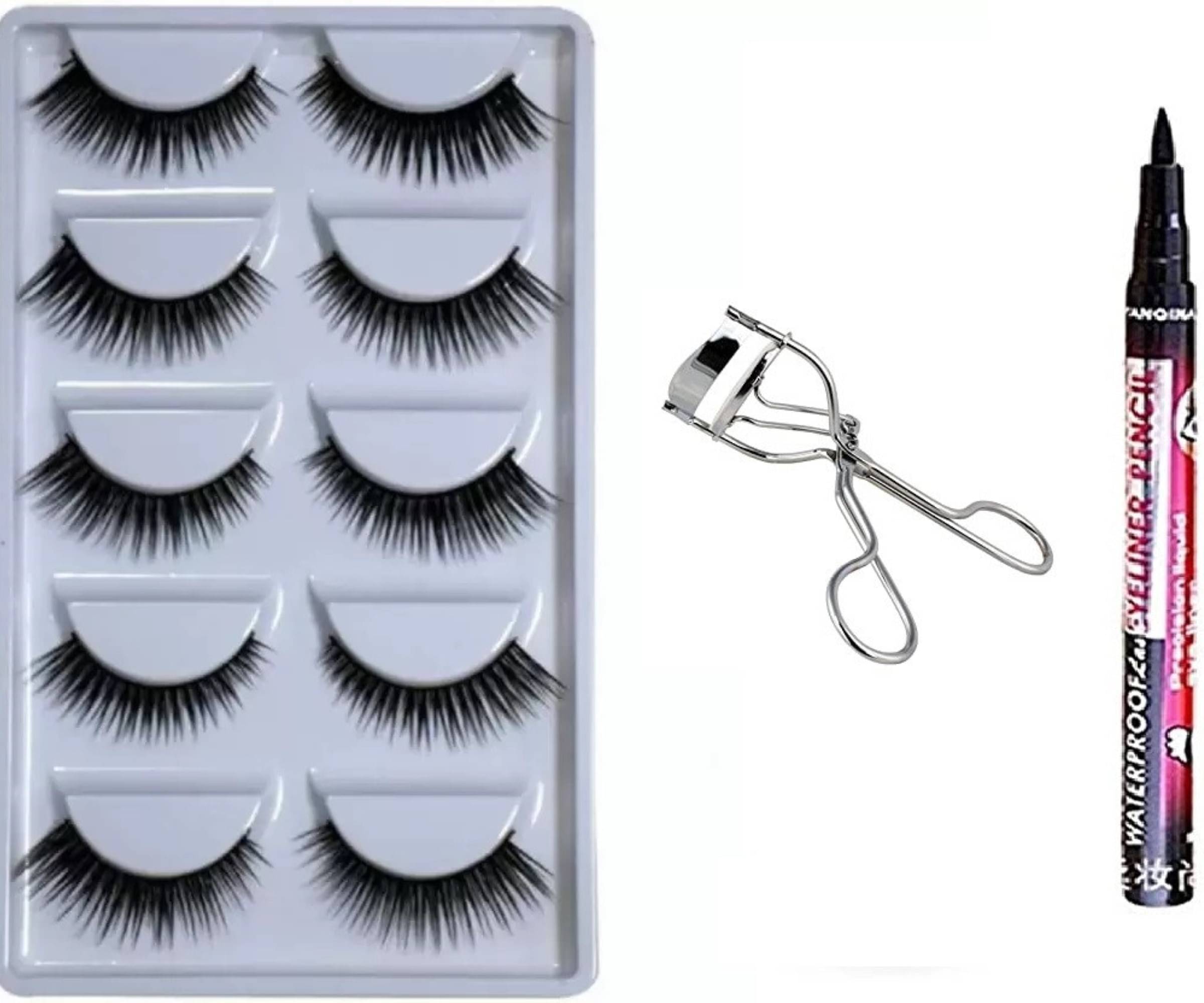     			Yelgo Makeup Kit ( 5 Eyelash::Eyeliner::Curler )