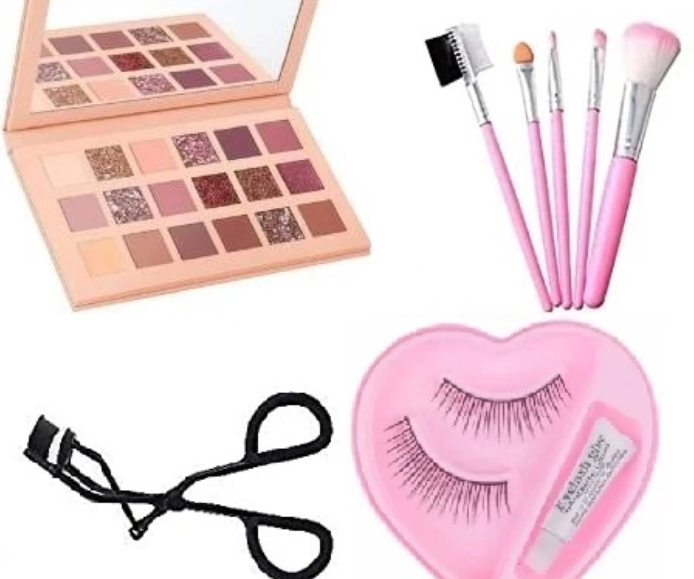     			Yelgo Makeup Kit ( Eyeshadow Eyelash Eyelash Curler makeup Brush )