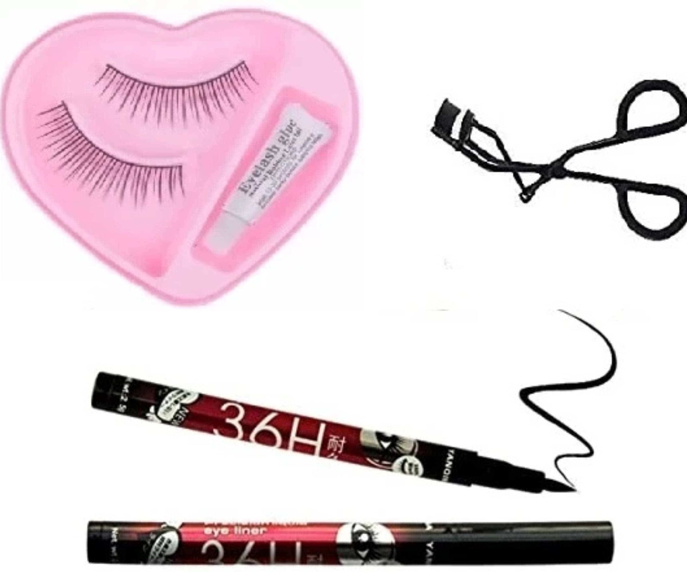    			Yelgo Makeup Kit ( False Eyelash Eyelash Curler Eyeliner )