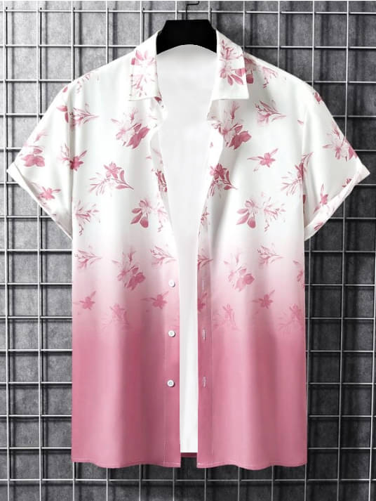 Zonanza Polyester Regular Fit Printed Half Sleeves Men's Casual Shirt - Pink ( Pack of 1 ) Zonanza Polyester Regular Fit Printed Half Sleeves Men's Casual Shirt - Pink ( Pack of 1 )