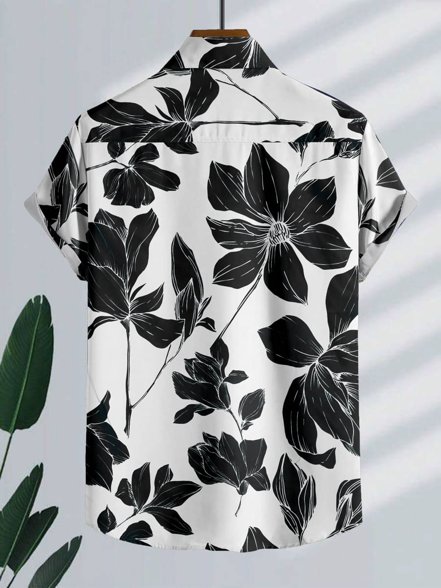Zonanza Polyester Regular Fit Self Design Half Sleeves Men's Casual Shirt - Black ( Pack of 1 ) Zonanza Polyester Regular Fit Self Design Half Sleeves Men's Casual Shirt - Black ( Pack of 1 )