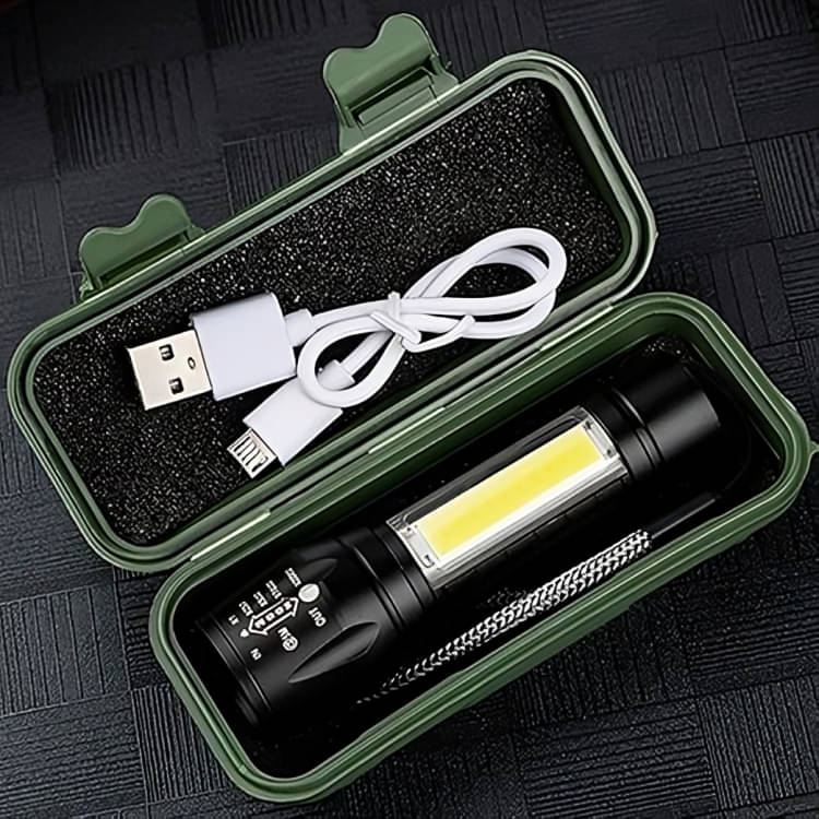     			dust n shine - 1W Rechargeable Flashlight Torch ( Pack of 1 )