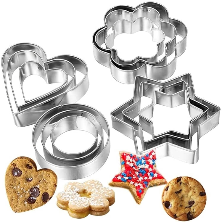 meghal Assorted Steel Bakery Cutters Round meghal Assorted Steel Bakery Cutters Round