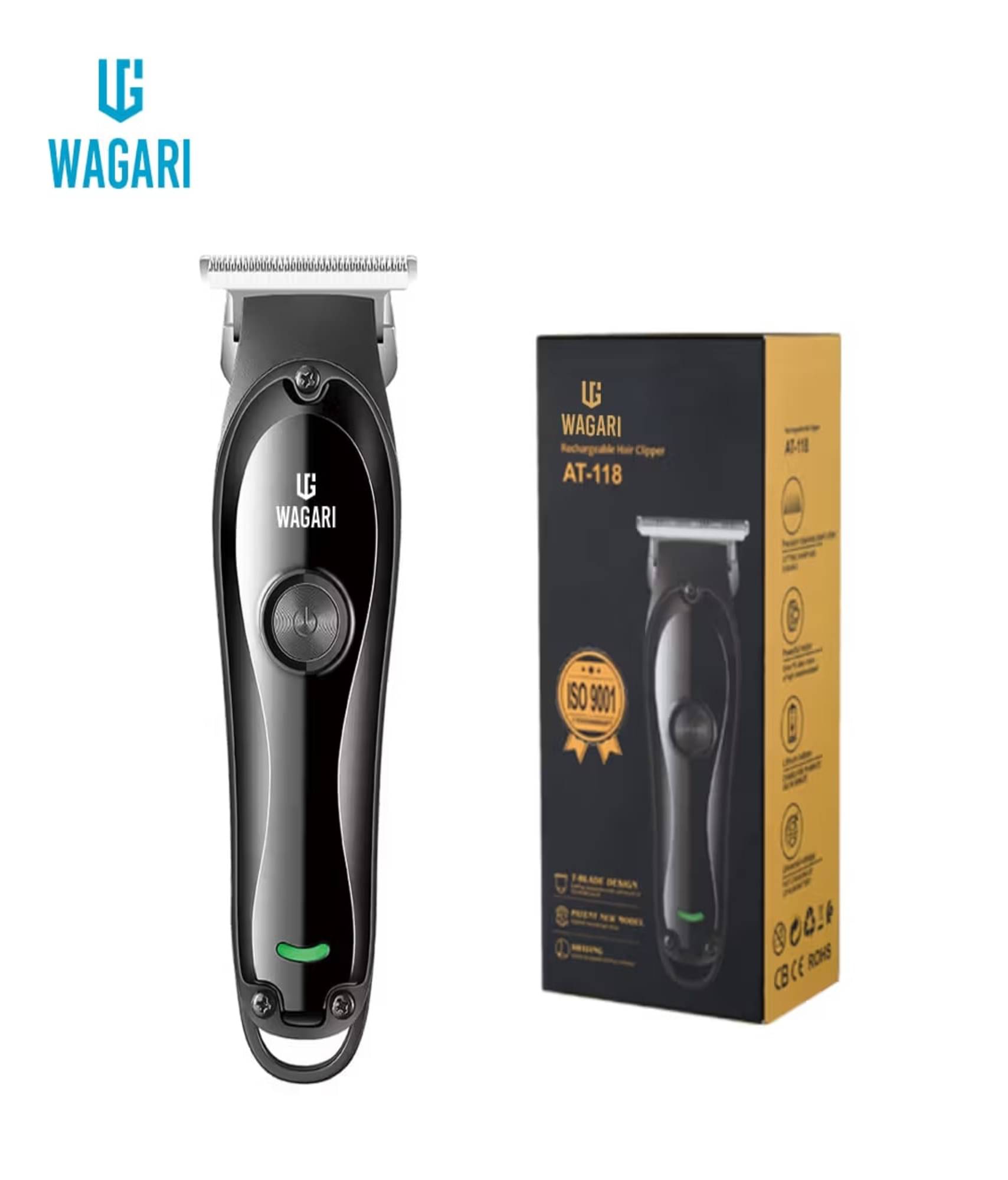     			wagari AT-118 Black Cordless Beard Trimmer With 240 minutes Runtime