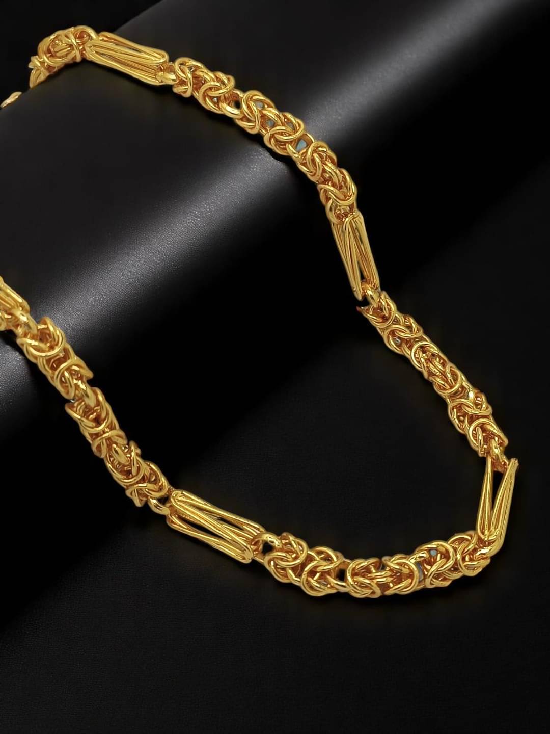    			9blings Gold Plated Alloy Chain ( Pack of 1 )