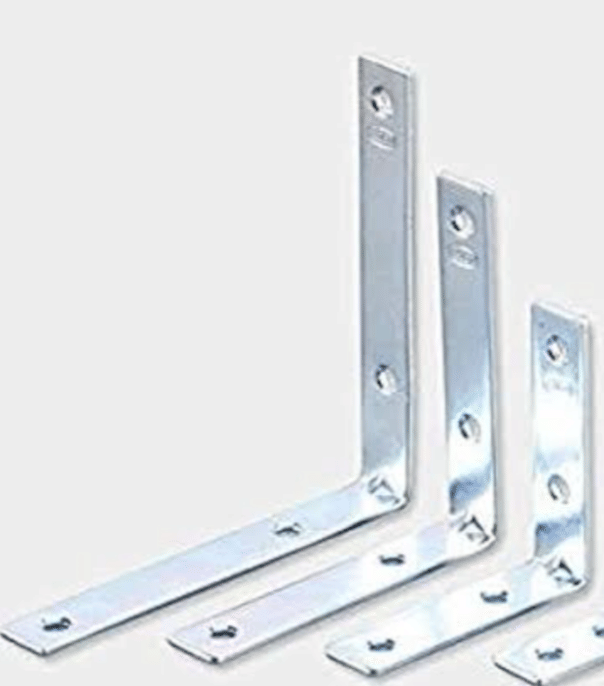 ADISON 8 cm right angle brackets mild steel heavy duty shelf hanging brackets pack of 25 pcs