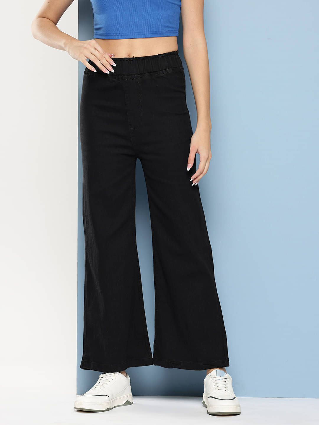     			Aarika Women Straight Fit Waist Jeans
