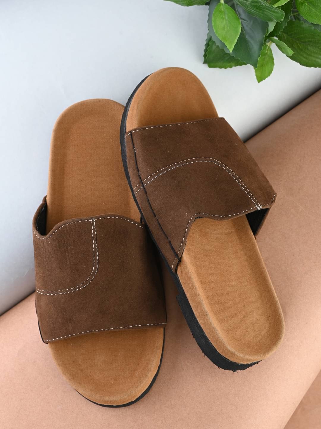     			Anjaneya Creations - Brown Men's Sandals