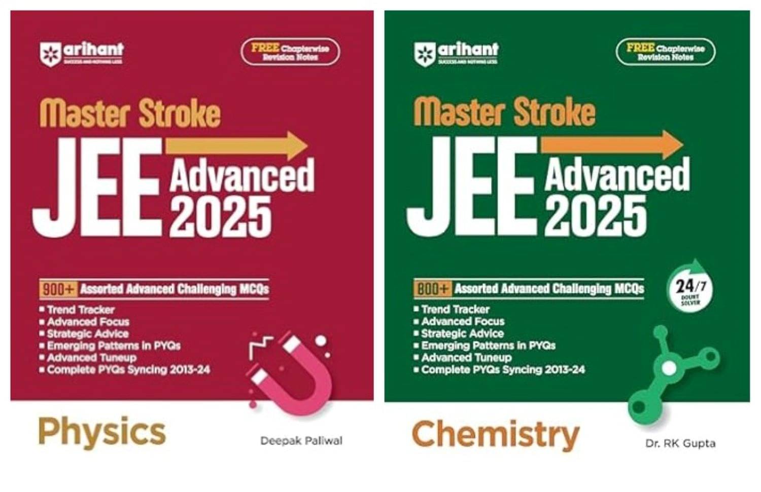     			Arihant Masterstroke for JEE Advanced 2025: Physics & Chemistry | 950+ Assorted Advanced Challenging MCQs for JEE Advanced practice