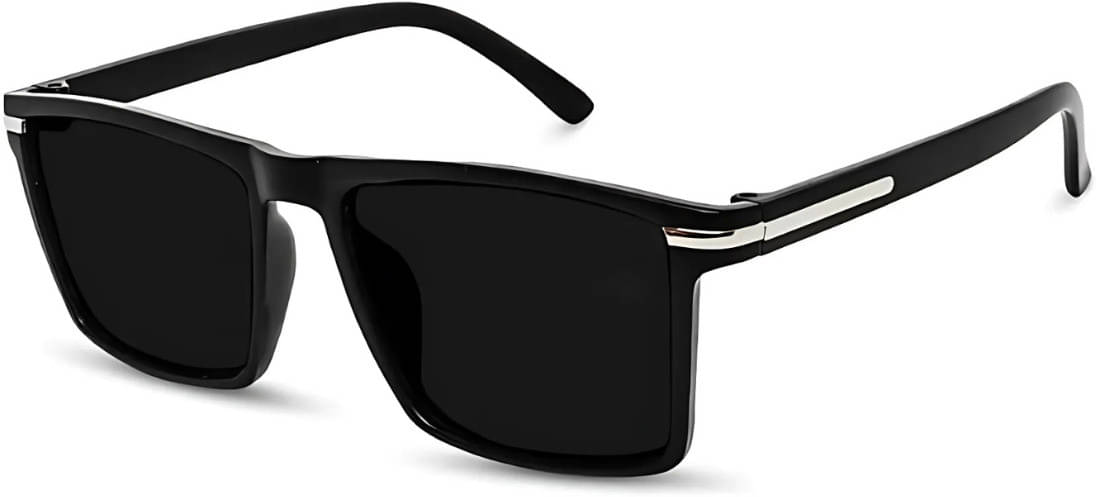 Ashru Black Square Sunglasses ( Pack of 1 ) Ashru Black Square Sunglasses ( Pack of 1 )