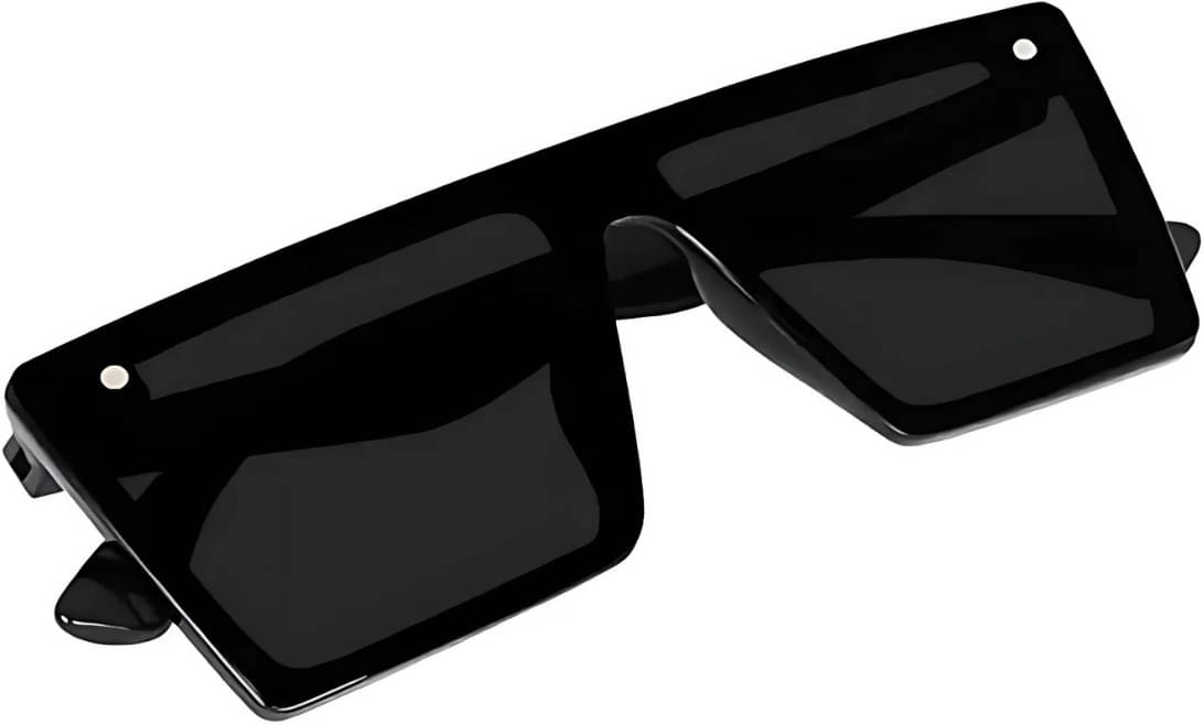     			Ashru Black Square Sunglasses ( Pack of 1 )
