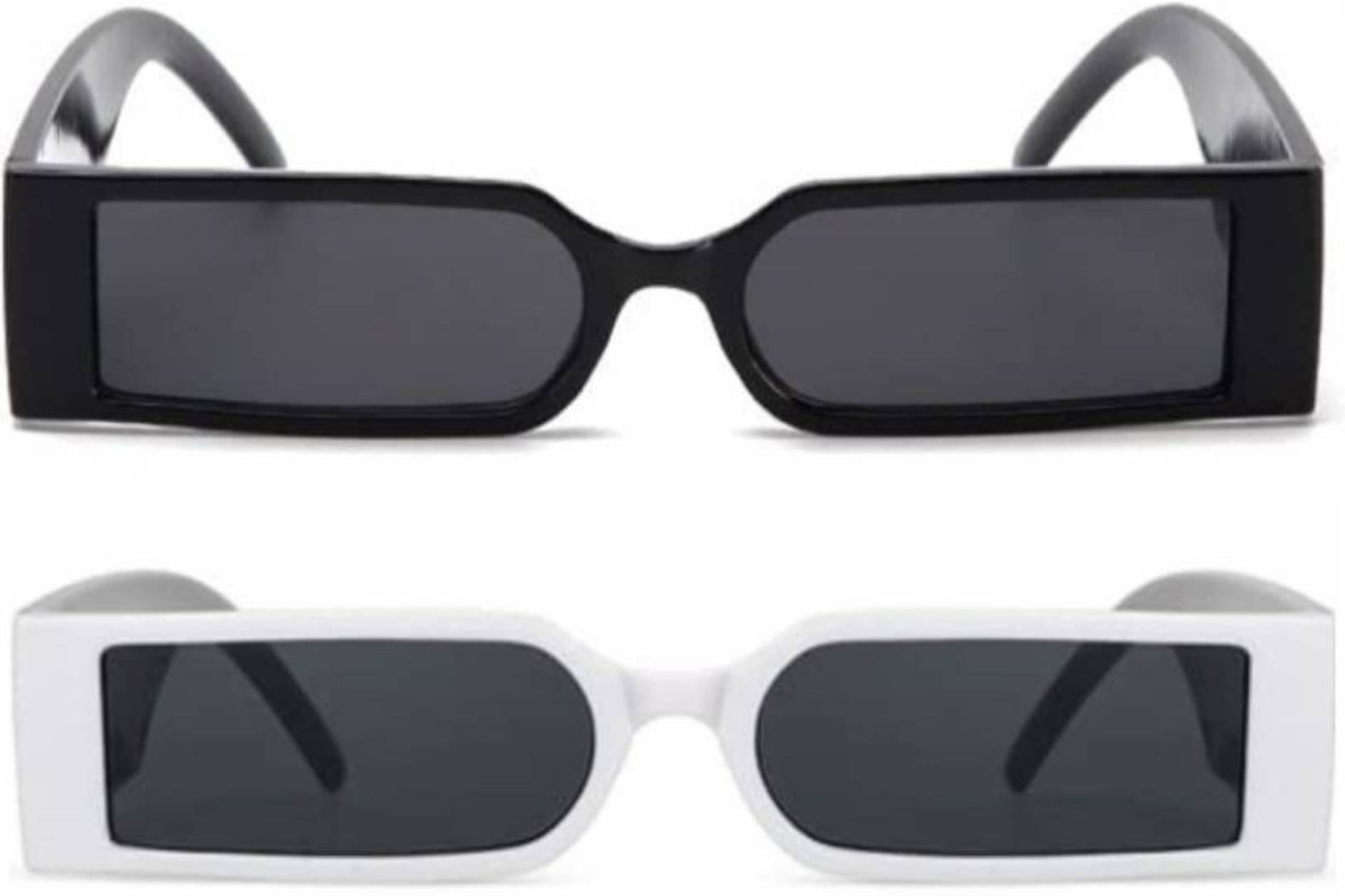     			Ashru Multicolor Rectangular Sunglasses ( Pack of 2 )