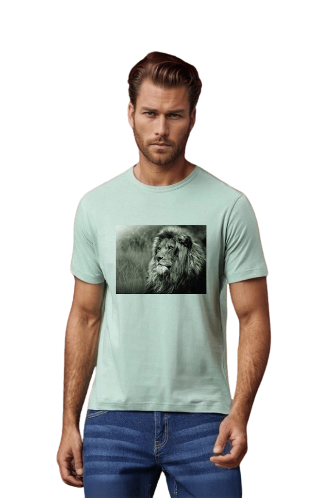 BLUEFICUS Men Polyester Regular Fit Printed T-Shirt ( Sea Green ) BLUEFICUS Men Polyester Regular Fit Printed T-Shirt ( Sea Green )