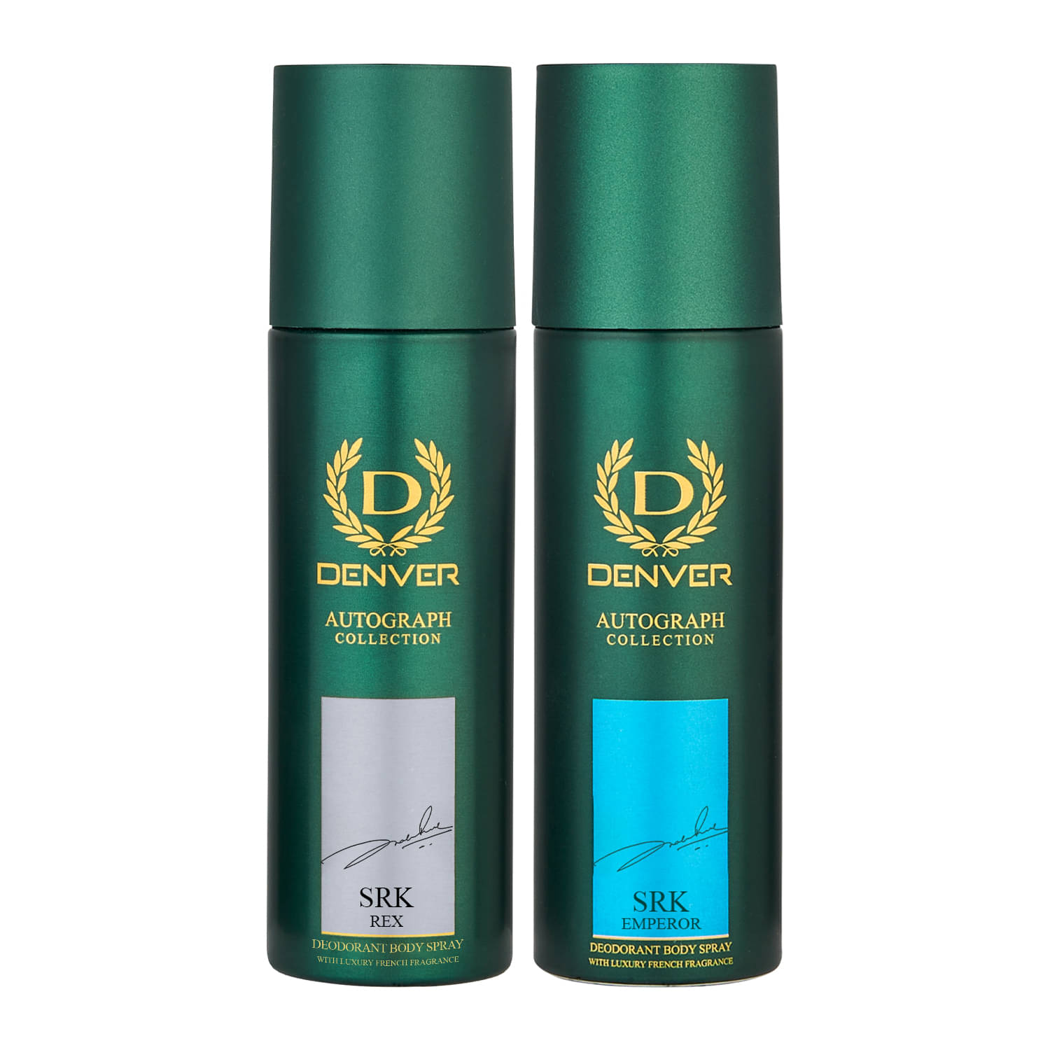 Denver Autograph Emperor & Rex (140 ml X 2) Deodorant Spray for Men 280 ml ( Pack of 2 ) Denver Autograph Emperor & Rex (140 ml X 2) Deodorant Spray for Men 280 ml ( Pack of 2 )