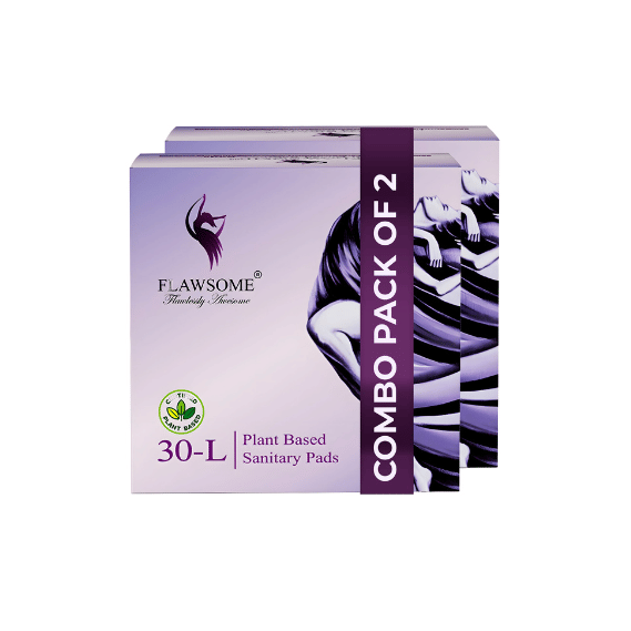     			FLAWSOME Cotton Large Pad Daily Protection, Rash Free (Pack of 30)