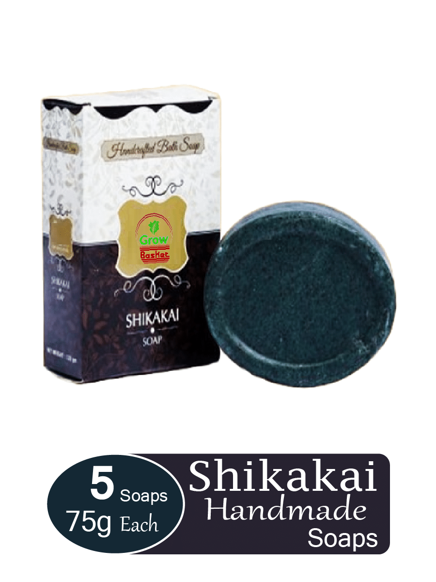 Grow Basket Deodorizing Shikakai Soap Soap for Oily Skin ( Pack of 10 ) Grow Basket Deodorizing Shikakai Soap Soap for Oily Skin ( Pack of 10 )
