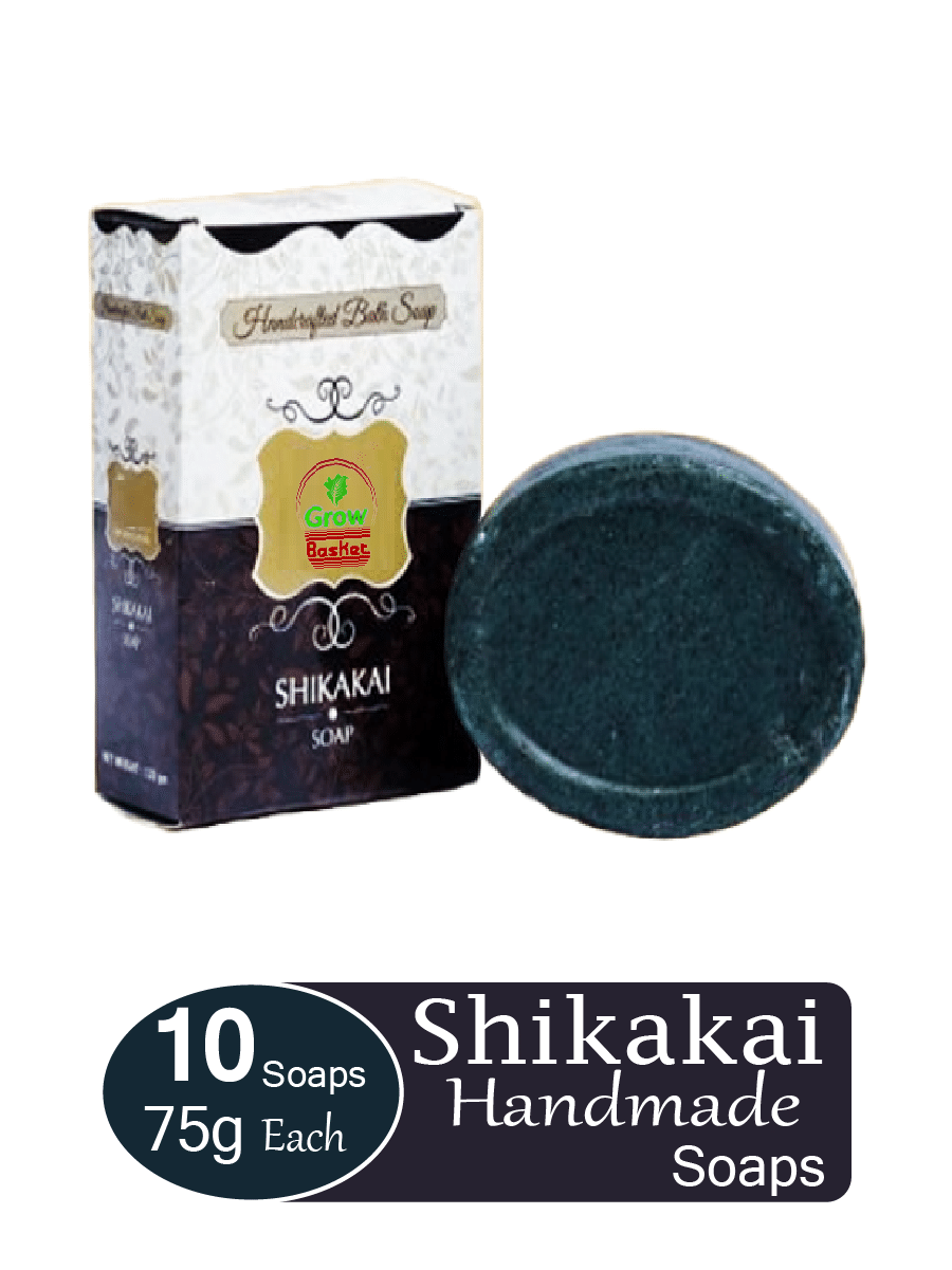     			Grow Basket Deodorizing Shikakai Soap Bathing Bar for Sensitive Skin ( Pack of 10 )
