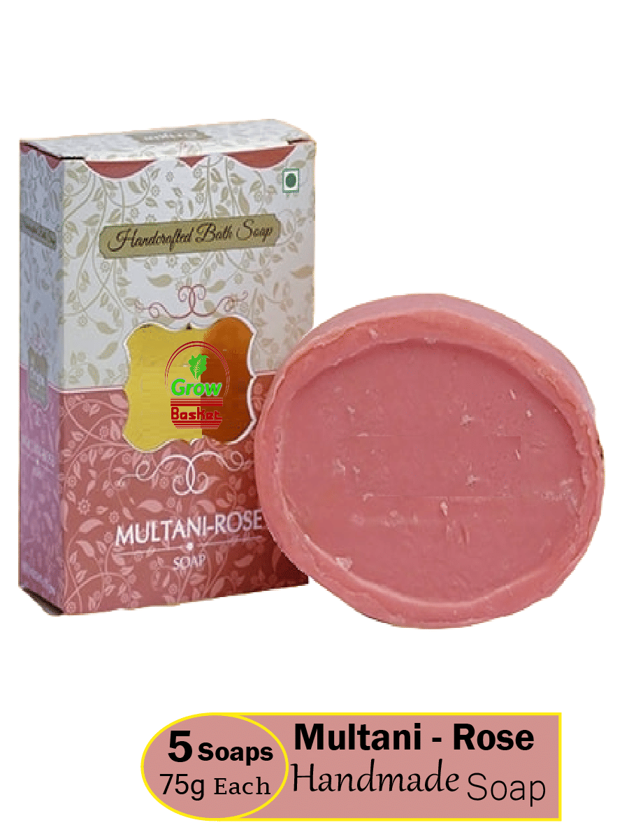 Grow Basket Exfoliating Multani Mitti Soap Soap for Oily Skin ( Pack of 5 ) Grow Basket Exfoliating Multani Mitti Soap Soap for Oily Skin ( Pack of 5 )