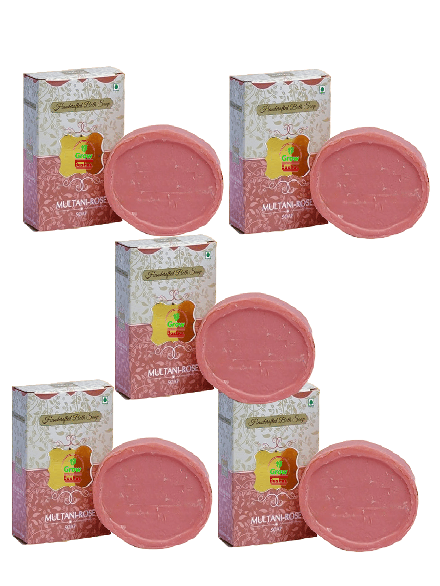 Grow Basket Freshness Multani Mitti Soap Bathing Bar for Combination Skin ( Pack of 5 )     			Grow Basket Freshness Multani Mitti Soap Bathing Bar for Combination Skin ( Pack of 5 )